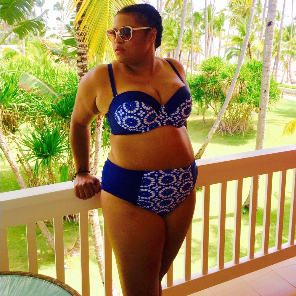 PLUS size High Waist Bikini